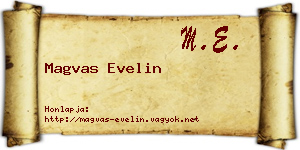 Magvas Evelin névjegykártya