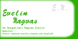 evelin magvas business card